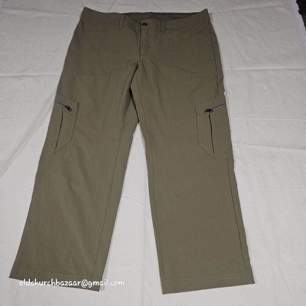 Patagonia Womens Zipper Cargo Pockets Brown tan  Pinyon Pines Pants Sz 6 NW-OT